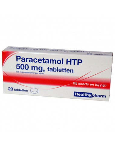 Paracetamol 500mg 20 tabletten - www.ehbo-centrum.nl