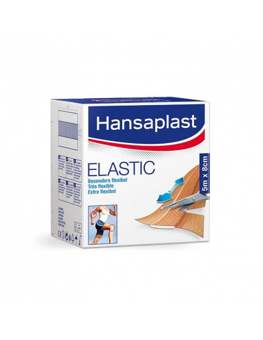 Hansaplast Pleister rol Elastisch textiel 5 m x 8 cm