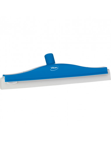 Vikan 7762-3 classic Bodenrakel 40 cm blau, flexibler Hals, weiße Kassette