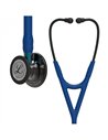 Littmann Cardiology IV Stethoskop, rauchfarbenes Bruststück, marineblauer Schlauch, blauer Schaft und schwarzes Headset, 6202