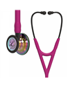 Littmann Cardiology IV Stethoskop-Bruststück mit schillernder Hochglanzoberfläche, himbeerfarbener Schlauch, rauchfarben