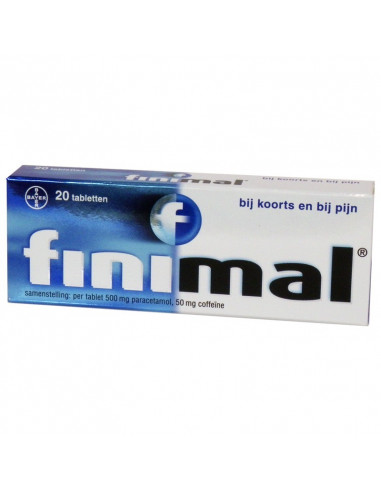 Finimal paracetamol 20 tablets