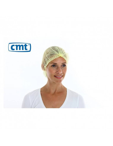 CMT PP Non Woven Hair net Yellow 100 Pieces